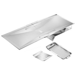 463230515 Grease Tray Replacement Parts for Charbroil Grill Parts 463240115 463230514 463230710 Adjustable Drip Tray 5 / 6 Burner Catch Pan G416-0015-W1 G651-1200-W1A Grill Parts with Pan Tank Shield