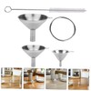 LIFKOME 1 Set Stainless Steel Mini Funnel for Liquid and
