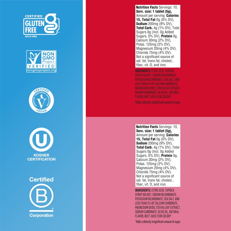 Nuun Zero Sugar Hydration Electrolyte Tablets - Magnesium, Calcium, Potassium,