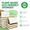 AIRNEX Natural Kitchen Sponges Pack of 20 - Biodegradable Cellulose