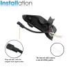 GTINTHEBOX LED White DRL Sequential Amber Turn Signal Lights For