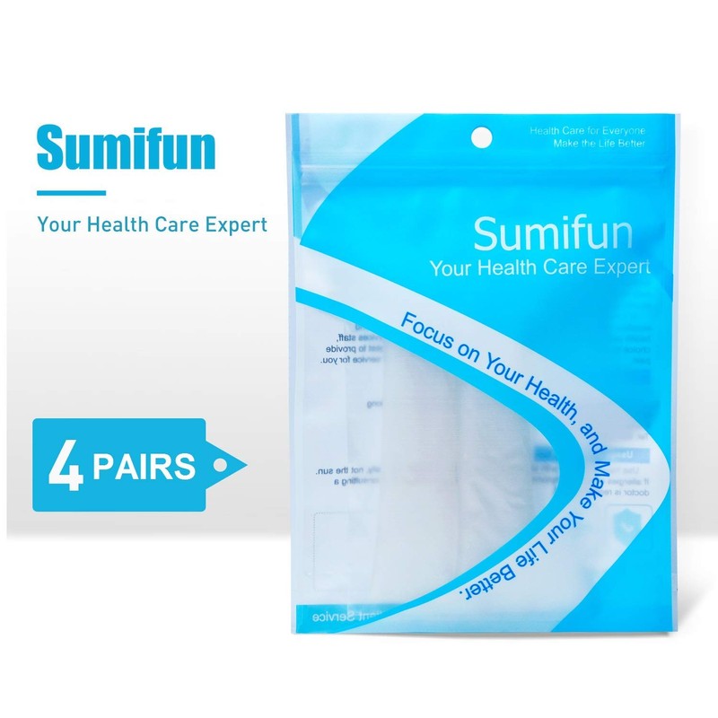 Sumifun Finger Sleeves, 8PCS Gel Thumb Finger Tubes for Arthritis,