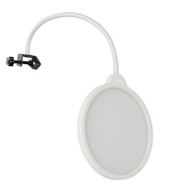 BOILUZIO Professional Mic Pop Filter, Premium Flexible Gooseneck Microphone Mount and Double Layer Sound Mask Shield for Blue Yeti, Blue Snowball, and more, BO2024MPF-15W