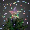 LED Lighted Battery Operated Color Changing Jeweled Star Christmas Tree