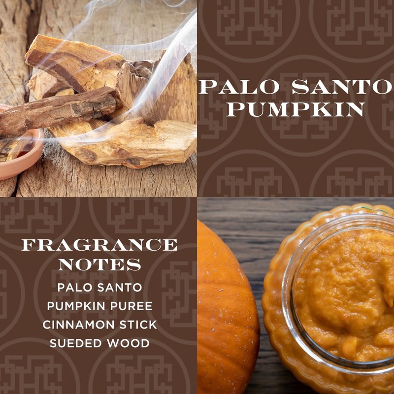 Homeworx Palo Santo Pumpkin 4-wick traditional wrap