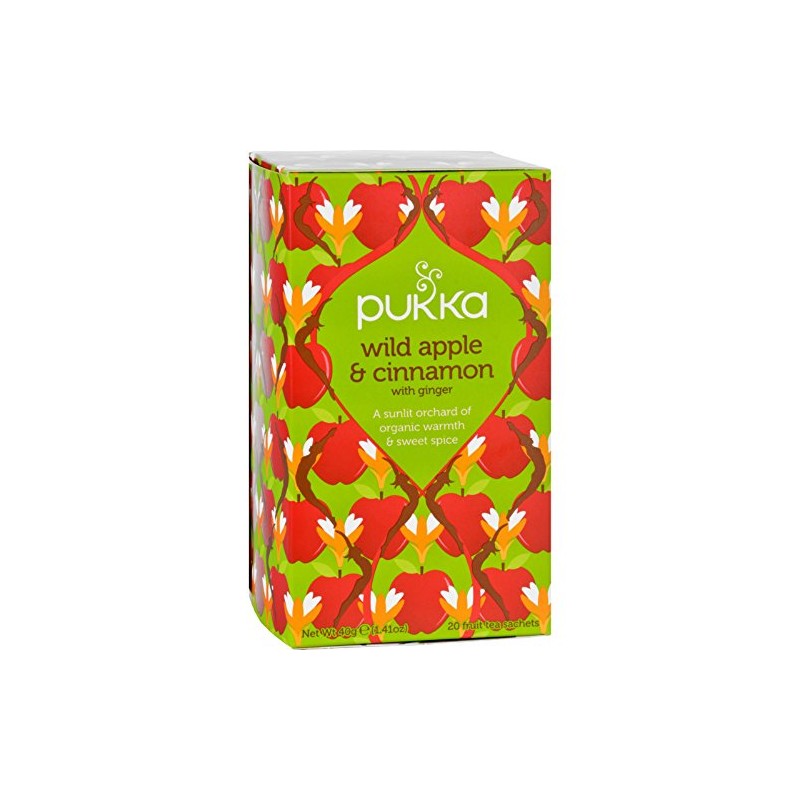 Pukka Wild Apple & Cinnamon with Ginger Teabags 20 per