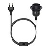 Kwmobile E27 Plug-In Light Fitting with Switch, E 27 Socket,
