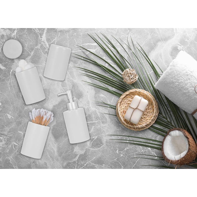 NAT & Jules Chic Modern Rounded 4.5 inch Ceramic Bathroom