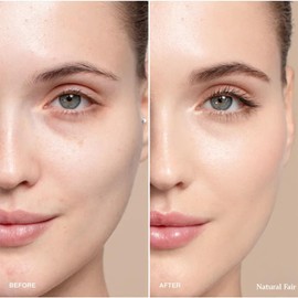 Glow Foundation Cushion - 2026 New Mushroom Head Air Cushion CC Cream - Moisturizing Cushion Makeup for Mature Skin - Brighten Long-Lasting BB Cream for All Skin Types - Natural Fair Shade