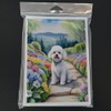 Caroline's Treasures Bichon Frise Spring Path Greeting Cards Pack of