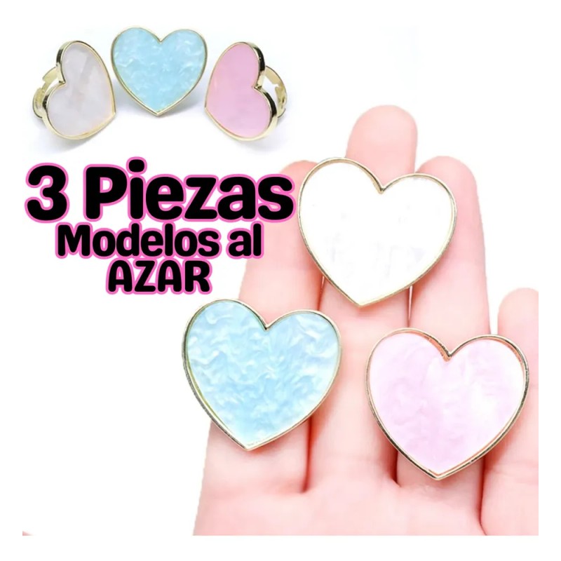 3 Anillos Pegamento Extensión De Pestañas Resina Full