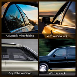 15883319 Master Power Window Switch & Gray Bezel Assembly with Folding Mirror Switch Fit for 2003-2006 Chevy Silverado Avalanche Suburban Tahoe, GMC Sierra Yukon, Hummer H2, Escalade, 920-022 DWS# 394