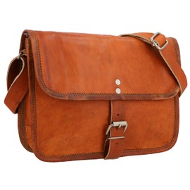 Gusti Leder nature "Mary S" Genuine Leather Cross Body Handbag Shoulder Bag Festival Party Bag Small Vintage Style Unisex Natural Brown H17