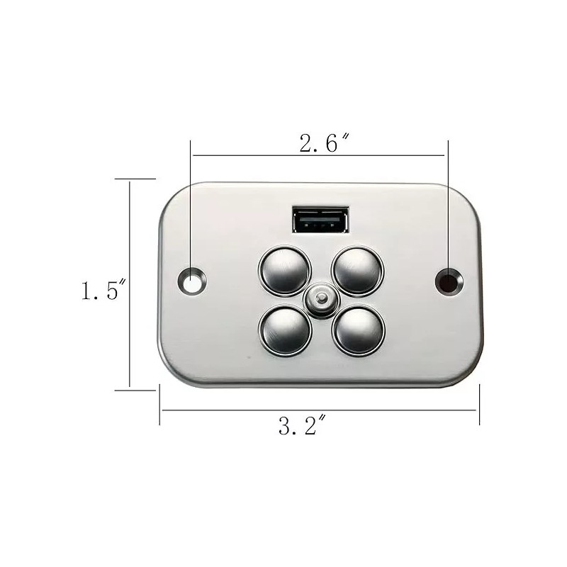 Raffel Systems 5 Button 5 Pin Power Recliner Remote Lift