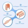 MECCANIXITY U-Shaped Copper Crimping Terminal Connector 5/16" - 7/16"(7.5-11mm) Wire