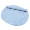 SHACOS Round Braided Placemats Set of 4 Washable 15 inch