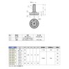 Sugatsune スガツネ工業 ランプ印 アジャスター MN型 首振り機構付 MN-32N3