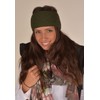 styleBREAKER 04026061 Women's Knitted Headband Plain with Checked Pattern, Thermal