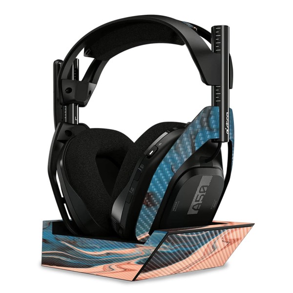 MightySkins Carbon Fiber Skin Compatible with Astro A50 Wireless Headphones