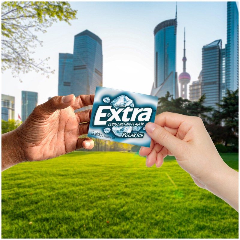 EXTRA Polar Ice Chewing Gum Packs, Sugar Free Gum in