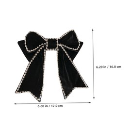 Baluue 2pcs Vintage Bowknot Hairpins Elegant Rhinestone Clips for Girls for Weddings Parties Outdoor Events Creative Hair Accessories