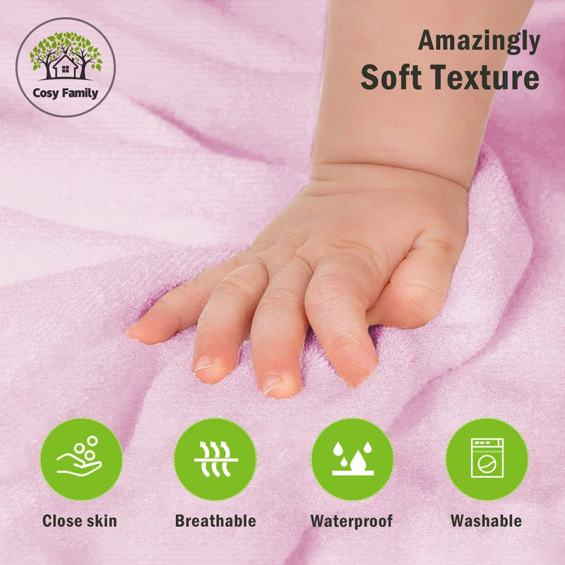 Cosy Family 3 Pack Baby Hooded Towels, Rayon Made from