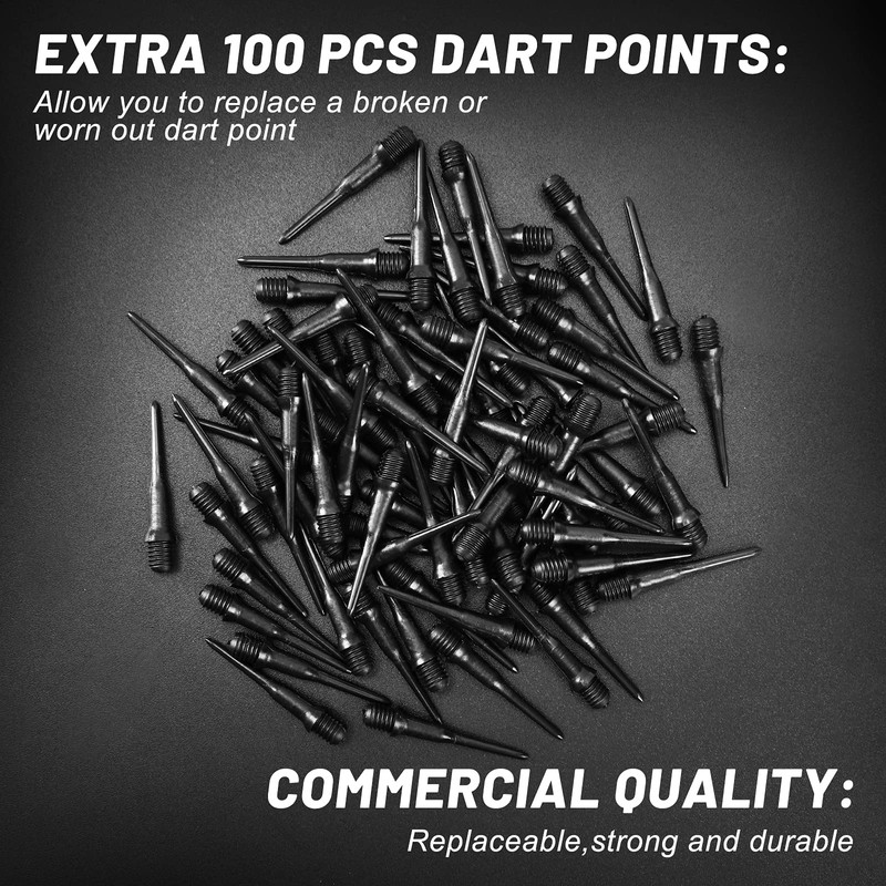 Accmor 12 Pack Soft Tip Darts, Bar Dart, Plastic Tip