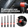 DNA MOTORING 25pcs Car Detailing Brush Set, Car Detailing Kit,