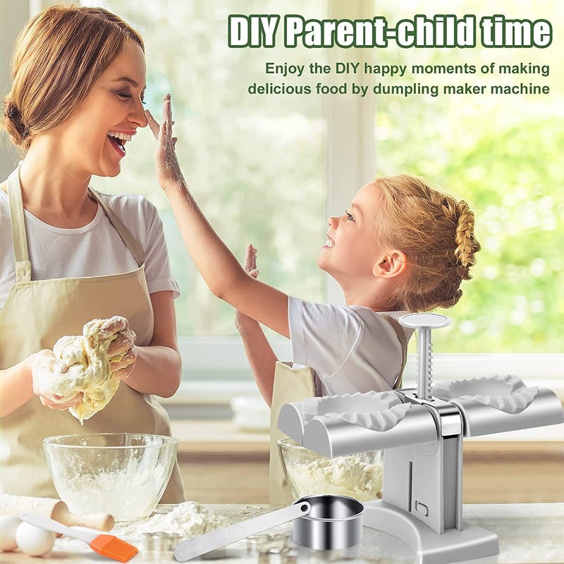 Dumpling Maker Machine - Household Double Head Automatic Mould Press