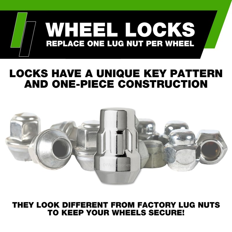 DPAccessories Locking Lug Nuts Compatible with 2020-2025 Hyundai Palisade |