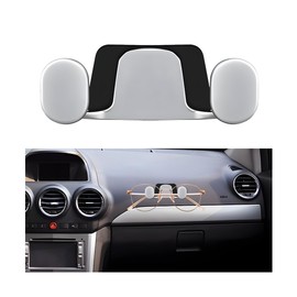 Norkmdi Car Mini Hook, Multifunctional Vehicle Backseat Storage Hanging Double Hook, Self-Adhesive Auto Dashboard Organizer for Earphones Charging Cable, Universal for SUV RV Truck (Silver)