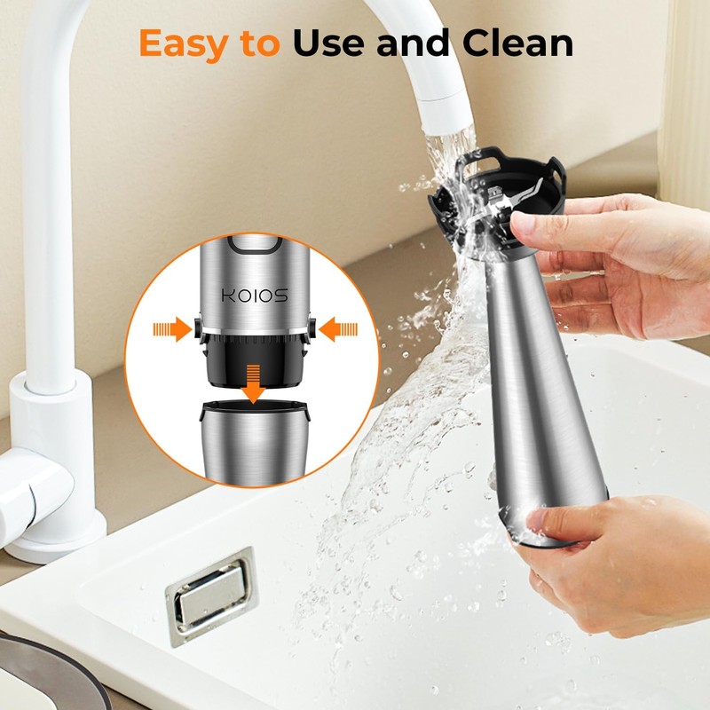 KOIOS Immersion Blender Handheld - Trigger Variable Speed 5-in-1 Immersion