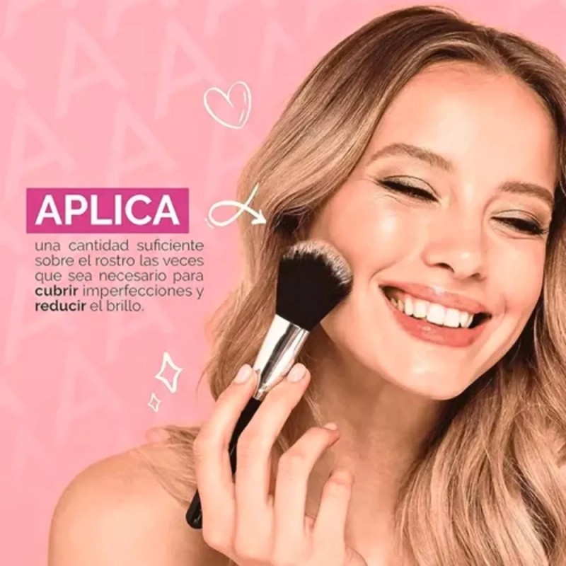 Asepxia Maquillaje Polvo Compacto Tono Natural Mate Fps15 Natural Mate