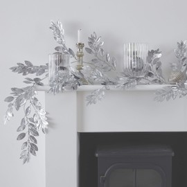 Ginger Ray Silver Foliage Christmas 1.5m Decoration Garland