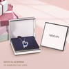 NINGAN 925 Sterling Silver Necklace Rose Gold September Birthday Stone