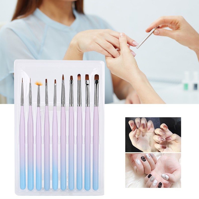 10pcs Nail Art Brush DIY Exquisite Pattern Nail Painting Drawing