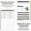 Undated Budget Planner with Tag Stickers, A5 Monthly Budget Planner