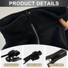 6pcs Zipper Repair Kit 3 Sizes Removable Zip Slider Puller