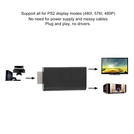 Sanpyl Convertidor Compatible con HDMI, para Adaptador de Interfaz Multimedia a HD, Convertidor Plug Play con Conector de Interfaz de Audio de 3,5 Mm, Conexión de Auriculares