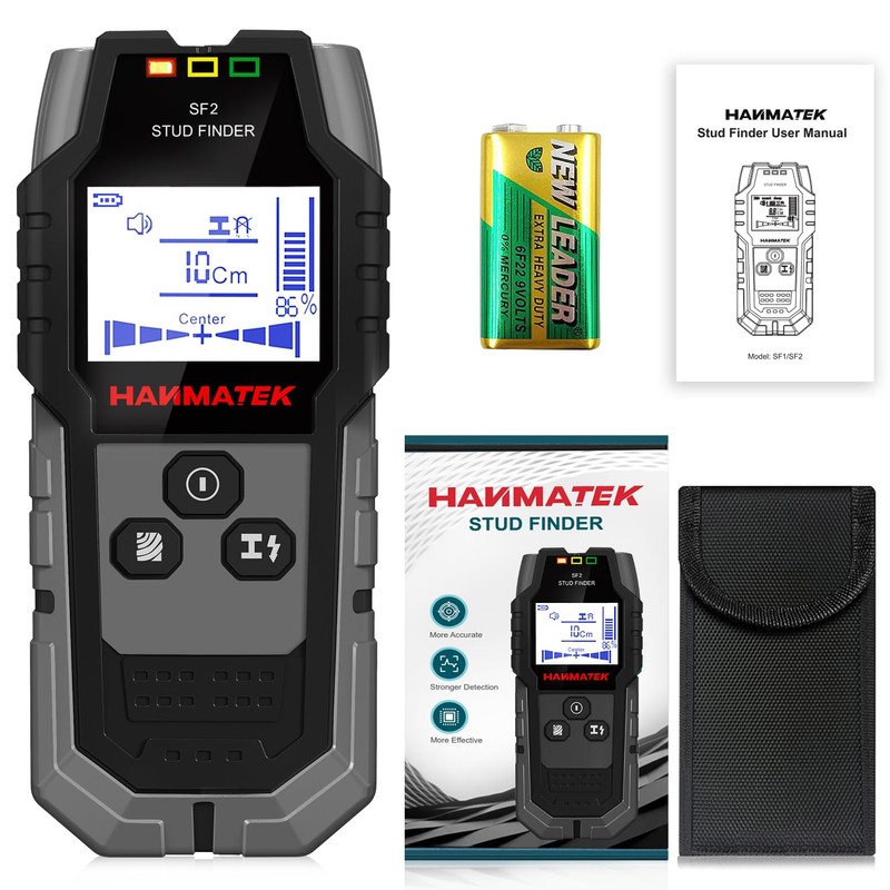 HANMATEK Stud Finder Wall Scanner Detector with Pro Smart Sensor,