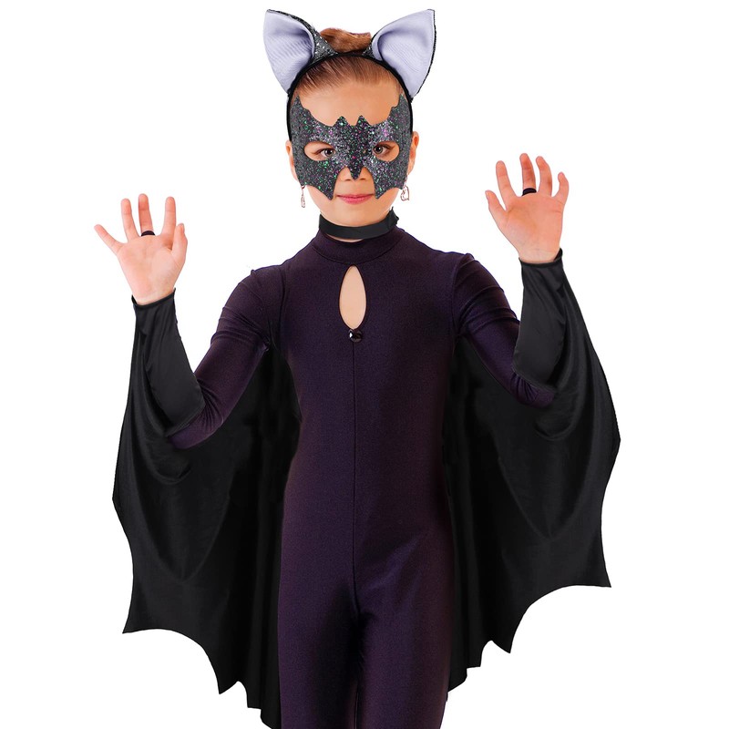 WILLBOND Kids Bat Vampire Costume Accessories Halloween Bat Costume for