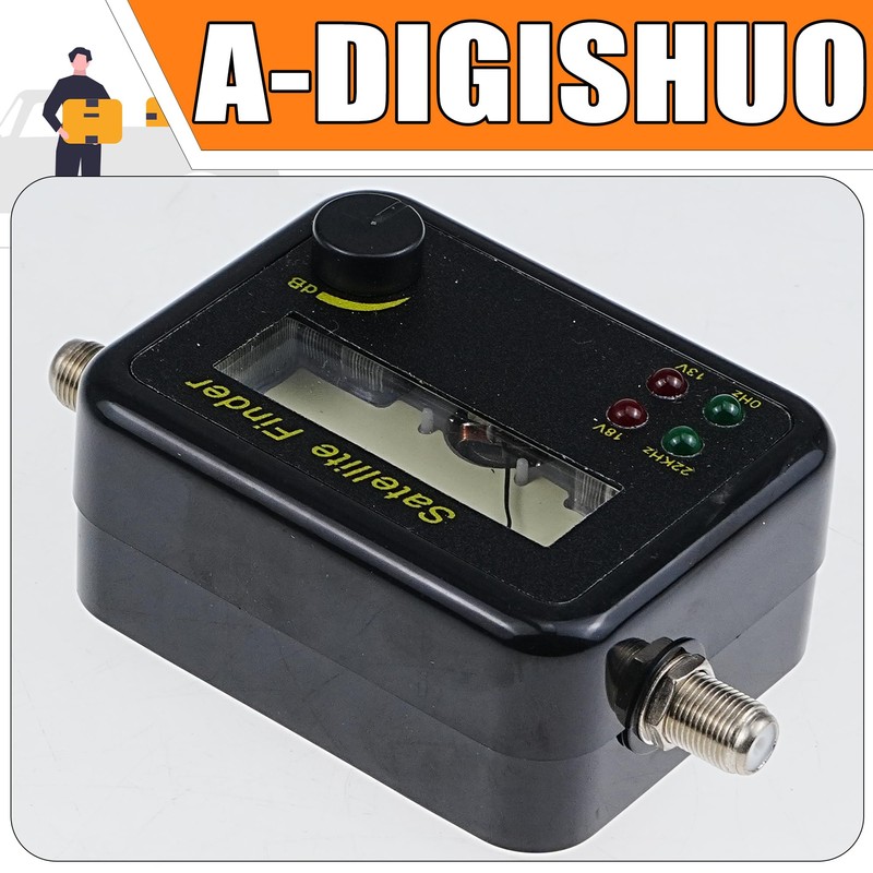 A-DIGISHUO Digital Satellite Finder – High-Precision LCD Signal Meter with