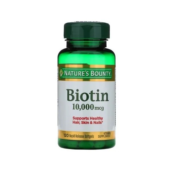 Biotin, Nature's Bounty Biotina, 10000 Mcg, Suplemento Que Ayuda A