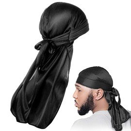 1 Pcs Silky Durag – Silk Du Rags for Men, Smooth and Comfortable Hair Protection, Ideal for Waves, Braids, and Curls
