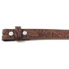 BC Belts Womens Thin Leather Belt Strap with Embossed Western