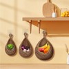 Boho Hanging Fruit Baskets Wall Hanging Baskets Woven Storage Basket