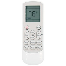 Replacement Remote Control for Pioneer WYT024GLFI19RL, WT024GLFI19HLE, YN024GLFI19RPRE, WYT030GLFI19RL Air Conditioner,with Wall Mounting Bracket