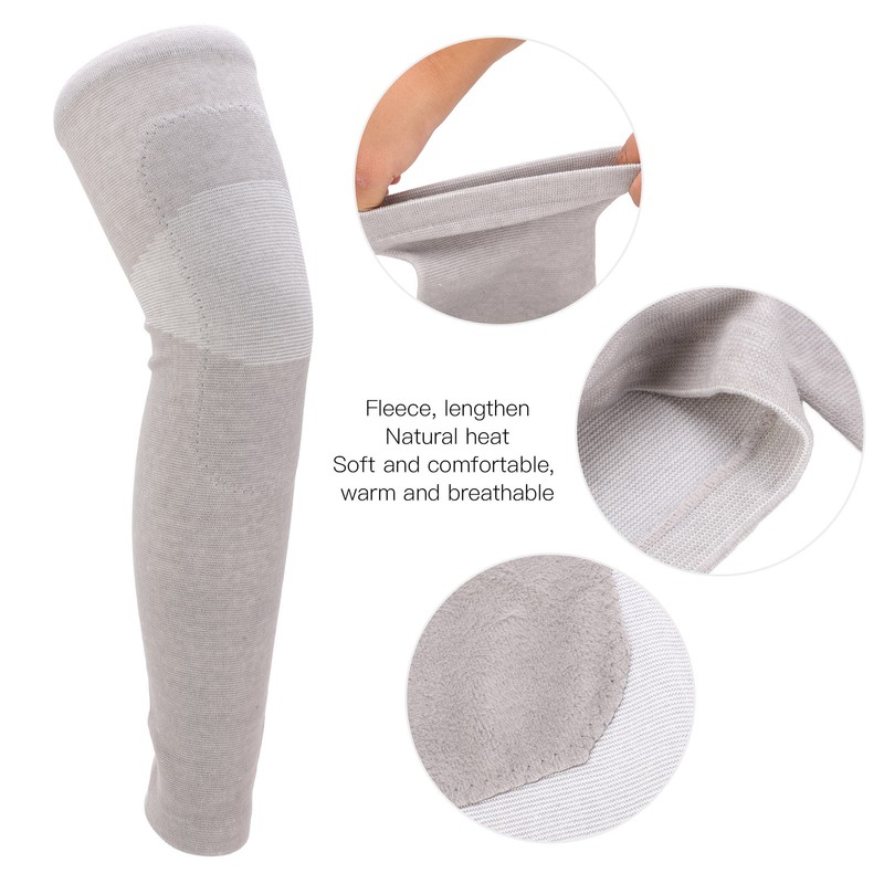 1Pair Winter Knee Warmers Thermal Thicken Knee Sleeve Pad Brace