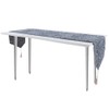 Blue Waves Cotton Linen Tablecloth Table Cover Clean Mat Pad
