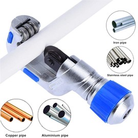Bearing Tube Cutter, 4EVERHOPE Heavy Duty Copper PVC Stainless Steel Cutter with 2 Blades (5-50mm)